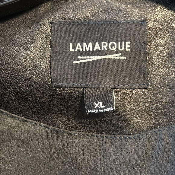 Lamarque Black Leather Jacket - Picture 4 of 8